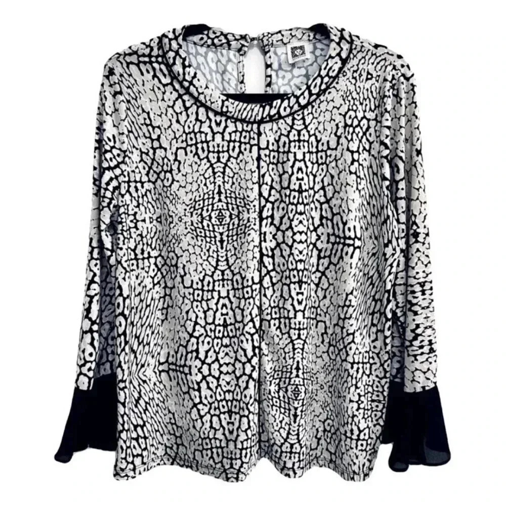 Anne Klein Animal Print Blouse